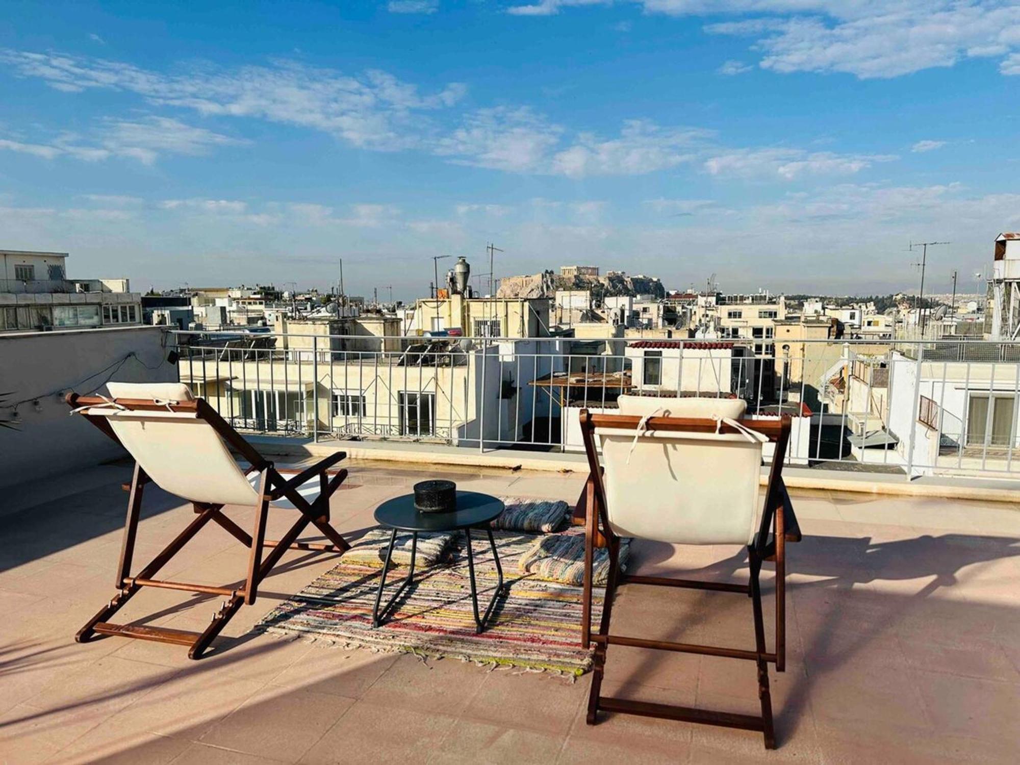 Apartmán 200Mbps Wifi - Penthouse With Acropolis View Atény Exteriér fotografie