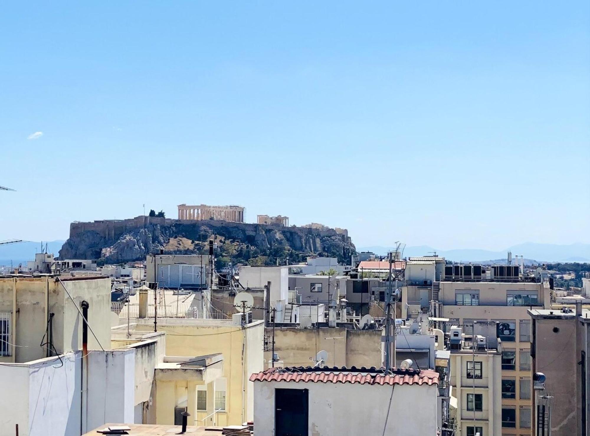 Apartmán 200Mbps Wifi - Penthouse With Acropolis View Atény Exteriér fotografie